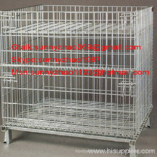 Heavy Duty Large Stackable Wire Mesh Container&cage
